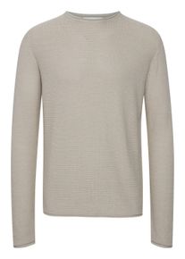 !Solid Strickfleece-Pullover SOLID "Strickpullover SDJarah", Damen, Gr. XXL, beige (oatmeal melange), Obermaterial: 50% Baumwolle CO. 50% Polyacryl PAN., Pullover Strickfleece-Pullover