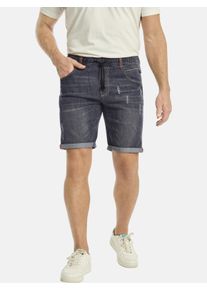 Bermudas Jan Vanderstorm "Tiefbundbermuda LAMBRIT", Herren, Gr. 72, N-Gr, grau, Obermaterial: 78% Baumwolle CO. 20% Polyester COOLMAX PES(Coolmax). 2% Elasthan EL., Hosen Bermudas
