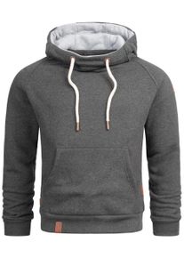 Kapuzenpullover Alessandro Salvarini "Alessandro Salvarini Herren Hoodie AS290", Herren, Gr. L, grau (dunkelgrau), Obermaterial: 65% Baumwolle CO. 35% Polyester PES., Sweatshirts Kapuzenpullover