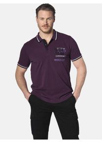 Poloshirt Jan Vanderstorm "Poloshirt FRETU", Herren, Gr. L, rot (dunkelrot), Obermaterial: 100% Baumwolle CO., Shirts Poloshirt