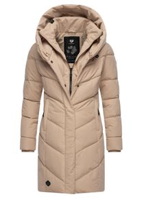 Steppmantel Ragwear "Steppmantel Natalka", Damen, Gr. 3XL, grau (taupe24), Obermaterial: 100% Polyester PES. Obermaterial: Futter: 100% Polyester PES. 100% Polyester PES., M&auml;ntel Steppmantel