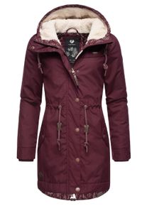 Winterjacke Ragwear "Winterjacke YM-Canny", Damen, Gr. 3XL, rot (wine rot22), Obermaterial: 65% Polyester PES. 35% Baumwolle CO. Obermaterial: Futter: 100% Polyester PES. 100% Polyester PES., Jacken Winterjacke