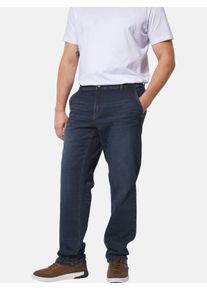 Regular-fit-Jeans CHARLES COLBY "Jeans BARON GEORGERTON", Herren, Gr. 58, N-Gr, blau (dunkelblau), Obermaterial: 61% Baumwolle CO. 37% Polyester COOLMAX PES(Coolmax). 2% Elasthan EL., Jeans Regular-fit-Jeans