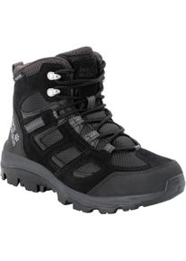 Wanderschuh Jack Wolfskin "VOJO 3 TEXAPORE MID W", Damen, Gr. 37, schwarz, Leder, Textil, Schuhe Wanderschuh, wasserdicht, Trekkingschuh