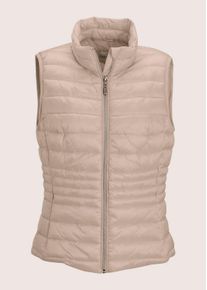 Madeleine Mode Kurzweste MADELEINE "Steppweste Verk&uuml;rzte Steppweste f&uuml;r Damen", Damen, Gr. 36, beige, Obermaterial: 100% Polyamid PA., Modern, Westen Kurzweste, Steppweste