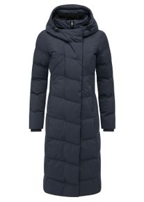 Wintermantel Ragwear "Wintermantel Pavla Long Soft YOUMODO", Damen, Gr. XL, blau (navy), Obermaterial: 100% Polyester PES. Obermaterial: Futter: 100% Polyester PES. 100% Polyester PES., M&auml;ntel Wintermantel