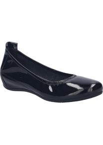 Ballerina Josef Seibel "Florina 05, black-black", Damen, Gr. 41, schwarz (schwarz, schwarz), Obermaterial: 100% Rindsleder Leather cow., Schuhe Ballerina
