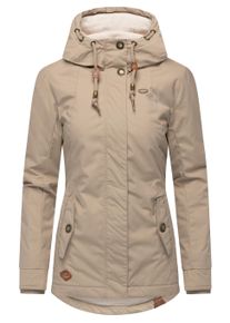 Winterjacke Ragwear "Winterjacke Monade", Damen, Gr. XL, beige (light taupe25), Obermaterial: 65% Polyester PES. 35% Baumwolle CO. Obermaterial: Futter: 100% Polyester PES. 100% Polyester PES., Jacken Winterjacke