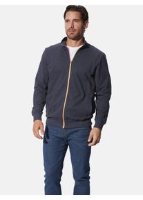 Sweatjacke Babista "Sweatjacke ULVIN", Herren, Gr. XL, blau (dunkelblau), Obermaterial: 60% Baumwolle CO. 40% Polyester COOLMAX PES(Coolmax)., Sweatjacken Sweatjacke