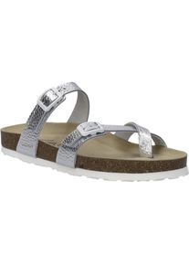 Sandale Josef Seibel "Hermine 13, silber", Damen, Gr. 38, silber, Obermaterial: 100% Rindsleder Leather cow., Schuhe Sandale