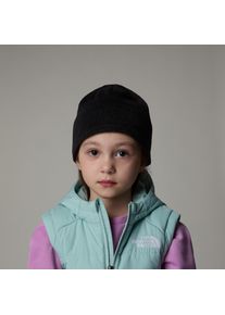 Beanie The North Face "f&uuml;r Kinder", Kinder, Gr. M/140 (53/55), schwarz (tnf schwarz heather), Fleece, Materialmix, unifarben, M&uuml;tzen Beanie, aus Polyester und Wolle, sportlicher Stil, mit Logostickerei
