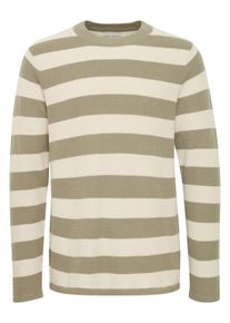 Strickfleece-Pullover Casual Friday "Strickpullover CFKarl", Herren, Gr. L, grau (vetiver), Obermaterial: 100% Baumwolle CO., Pullover Strickfleece-Pullover