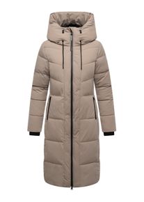 Steppmantel Navahoo "Steppmantel Schokokuss XIV", Damen, Gr. XL, braun (taupe grau), Obermaterial: 92% Nylon NY. 8% Elasthan EL. Obermaterial: Futter: 100% Polyester PES. 100% Polyester PES., M&auml;ntel Steppmantel