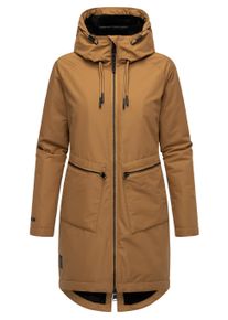 Kurzmantel Ragwear "Kurzmantel Holstic", Damen, Gr. L, braun (braun sugar), Obermaterial: 100% Polyester PES. Obermaterial: Futter: 100% Polyester PES. 100% Polyester PES., M&auml;ntel Kurzmantel