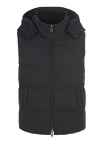 Madeleine Mode Kurzweste MADELEINE "Weste Wattierte Wendeweste", Damen, Gr. 40, schwarz (schwarz, anthrazit, melange), Obermaterial: 67% Viskose CV. 29% Polyamid PA. 4% Elasthan EL., Modern, normal, Westen Kurzweste