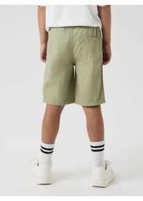 Shorts name it "NKMRYAN JOG L TWILL SHORTS 7001-TF NOOS", Jungen, Gr. 116, N-Gr, tea (blank), Web, Obermaterial: 100% Baumwolle, unifarben, relaxed fit knielang, Hosen Shorts
