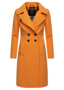 Wintermantel Navahoo "Wintermantel Wooly", Damen, Gr. XXL, orange (apricot sorbet), Obermaterial: 90% Polyacryl PAN. 8% Viskose CV. 2% Elasthan EL. Obermaterial: Futter: 100% Polyester PES., M&auml;ntel Wintermantel