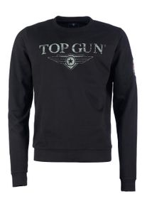 Sweatshirt Top Gun "Sweater TG20213005", Herren, Gr. XXL, schwarz, Obermaterial: 100% Baumwolle CO., Sweatshirts Sweatshirt