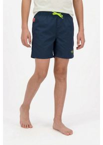 Badeshorts Trollkids "KIDS BALESTRAND SHORTS", Kinder, Gr. 152, N-Gr, bunt (mystic blau, gr&uuml;n lizard), Obermaterial: 100% Polyamid, Badehosen Badeshorts, mit UV-Schutzfaktor 30+, mit Eingrifftasche hinten