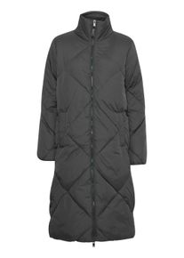 Steppmantel oxmo "Steppmantel OXBonnie", Damen, Gr. 36, grau (schwarzened pearl), Obermaterial: 100% Nylon NY., M&auml;ntel Steppmantel