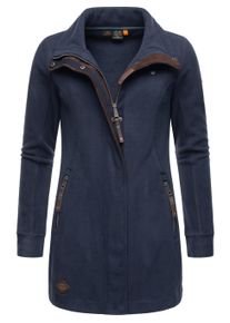 Kapuzensweatjacke Ragwear "Fleecejacke Letrice Fleece", Damen, Gr. L, blau (navy), Obermaterial: 100% Polyester PES., Sweatjacken Kapuzensweatjacke