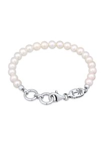 Armkette HAZE & GLORY "Armband Perlenarmband - Pearl it out 925 Sterling Silber" Gr. 210, silber, Armb&auml;nder, Herren, 210, Silber 925 (Sterlingsilber), Armkette