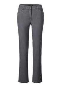 Stretch-Jeans GOLDNER "Jeans LOUISA mit Stickerei", Damen, Gr. 46, N-Gr, schwarz, Obermaterial: 83% Baumwolle CO. 16% Polyester PES. 1% Elasthan EL., Jeans Stretch-Jeans