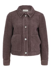 Jackenblazer Cartoon "Casual-Jacke mit aufgesetzten Taschen", Damen, Gr. 42, braun (hellbraun), Obermaterial: 82% Polyester PES. 18% Polyamid PA., Blazer Jackenblazer