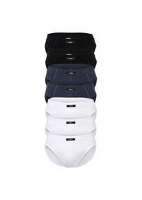 Slip s.Oliver "Slip 7er Pack", Herren, Gr. L, bunt (schwarz, blau, wei&szlig;), Obermaterial: 100% Baumwolle CO., Unterhosen Slip