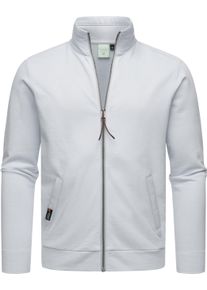 Kapuzensweatjacke Ragwear "Sweatjacke Miet", Herren, Gr. 3XL, grau (light grau), Obermaterial: 55% Baumwolle CO. 45% Polyester PES., Sweatjacken Kapuzensweatjacke