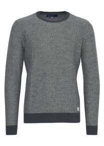 Rundhalspullover Blend "Rundhalspullover BHNathan", Herren, Gr. M, grau (ebony grau), Obermaterial: 100% Baumwolle CO., Pullover Rundhalspullover