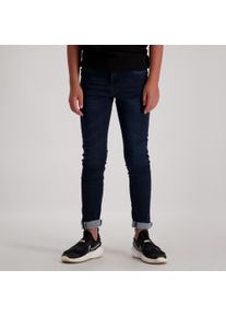 5-Pocket-Jeans Cars Jeans "Jenas Burgo", Jungen, Gr. 4 (104), N-Gr, blau (blau schwarz), Denim/Jeans, Obermaterial: 99% Baumwolle, 1% Elasthan, Abriebeffekte, slim fit normal, Jeans 5-Pocket-Jeans