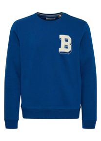Rundhalspullover Blend "Rundhalspullover BHSweatshirt", Herren, Gr. XL, blau (estate blau), Obermaterial: 50% Baumwolle CO. 50% Polyester PES., Pullover Rundhalspullover