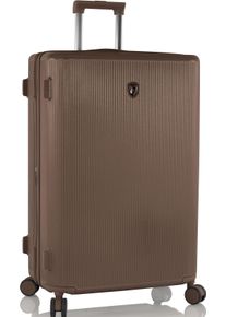 Hartschalen-Trolley Heys "Earthtone, verschiedene Gr&ouml;&szlig;en und Farben", Damen, Gr. B/H/T: 48cm x 76cm x 30cm 117 l, braun (umber), Polycarbonat, Koffer Hartschalen-Trolley, Heys Reisegep&auml;ck TSA Schloss Volumenerweiterung