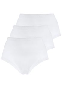 Taillenslip Nina von C. "3er Pack Damen Taillenslip Fine Cotton", Damen, Gr. 50, wei&szlig;, Obermaterial: 100% Baumwolle CO., Unterhosen Taillenslip