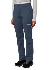 Outdoorhose Jack Wolfskin "ACTIVATE THERMIC PANTS W", Damen, Gr. 40, Normalgr&ouml;&szlig;en, blau (midnightsky), Oberstoff: 52% POLYAMID, 36% POLYESTER, 7% ELASTHAN, 5% POLYESTER. Futter: 100% POLYESTER, Hosen Outdoorhose