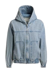 Jeansjacke Khujo "Jeansjacke Gretel", Damen, Gr. XS, blau (light blau), Obermaterial: 100% Baumwolle CO., gerade, hoch geschlossener Ausschnitt, Raglan&auml;rmel abgesteppte Kante, Jacken Jeansjacke, Modische Jacke in Jeans-Optik