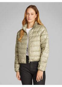 Steppjacke Calvin Klein Jeans "UL DOWN SHINE PUFFER", Damen, Gr. S (36), gr&uuml;n (nordic dust), Web, Obermaterial: 100% Nylon, unifarben, regular fit taillenbedeckt, eingefasste Kante, Jacken Steppjacke, mit Logodruck