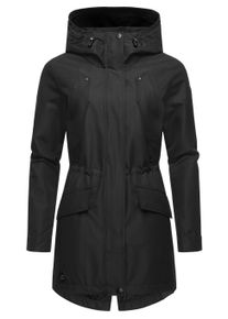 Regenmantel Ragwear "Regenmantel Begonia", Damen, Gr. 6XL, schwarz, Obermaterial: 100% Polyester PES. Obermaterial: Futter: 100% Polyester PES., M&auml;ntel Regenmantel