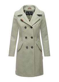 Wollmantel Marikoo "Wollmantel Nanakoo", Damen, Gr. XL, gr&uuml;n (smokey mint), Obermaterial: 90% Polyacryl PAN. 8% Viskose CV. 2% Elasthan EL. Obermaterial: Futter: 100% Polyester PES., M&auml;ntel Wollmantel