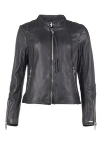 Lederjacke Maze "Lederjacke Lindsay", Damen, Gr. XL, blau (navy), Obermaterial: 100% Lammleder LEL. Futter: 100% Polyester PES., Jacken Lederjacke