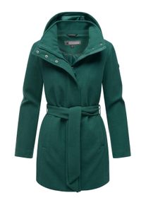 Kurzmantel Marikoo "Kurzmantel Katalinaa 16", Damen, Gr. XL, gr&uuml;n (evergr&uuml;n), Obermaterial: 90% Polyester PES. 10% Elasthan EL. Obermaterial: Futter: 100% Polyester PES., M&auml;ntel Kurzmantel