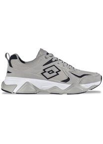 Sneaker Lotto, Damen, Gr. 41, leuchtendesgrau, navy, Kunstfaser, Synthetik, mehrfarbig, Schuhe Sneaker, - in angesagtem Millenium Look