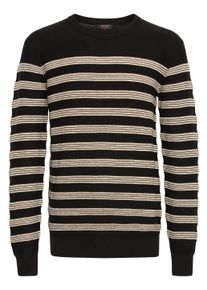 Strickfleece-Pullover INDICODE "Strickpullover IDPanloop", Herren, Gr. XL, schwarz, Obermaterial: 100% Baumwolle CO., Pullover Strickfleece-Pullover