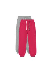 Sweathose Minymo "Sweathose MIGirls - Sweat pant (2-pack)", M&auml;dchen, Gr. 116, N-Gr, pink (beetroot lila), Obermaterial: 60% Baumwolle CO. 40% Polyester PES., Hosen Sweathose