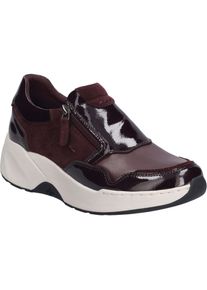 Sneaker Josef Seibel "Lissi 04, bordeaux", Damen, Gr. 41, rot (bordeaux), Obermaterial: 80% Rindsleder Leather cow. 20% Textilmaterial TEXMAT., Schuhe Sneaker