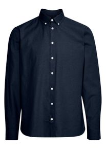 Langarmhemd Casual Friday "Langarmhemd CFAnton", Herren, Gr. S, N-Gr, blau (navy blazer), Obermaterial: 100% Baumwolle CO., Hemden Langarmhemd