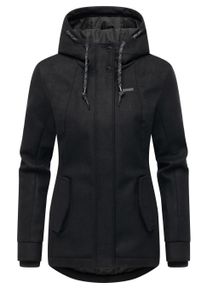 Winterjacke Ragwear "&Uuml;bergangsjacke Monadde Felt YOUMODO", Damen, Gr. 3XL, schwarz, Obermaterial: 100% Polyester PES. Obermaterial: Futter: 100% Polyester PES. 100% Polyester PES., Jacken Winterjacke