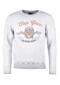 Sweatshirt Top Gun "Sweatshirt Smoking Monkey TG20191034", Herren, Gr. 3XL, grau, Obermaterial: 100% Baumwolle CO., Sweatshirts Sweatshirt