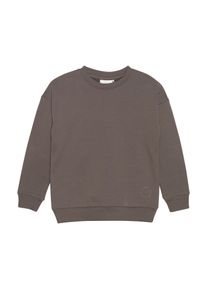 Sweatshirt EN FANT "Rundhalspullover ENSweatshirt", Jungen, Gr. 128, braun (chocolate chip), Obermaterial: 95% Baumwolle CO. 5% Elasthan EL., Pullover Sweatshirt